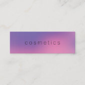 Modner minimalistisch gemengde achtergrond mini visitekaartje (Voorkant)