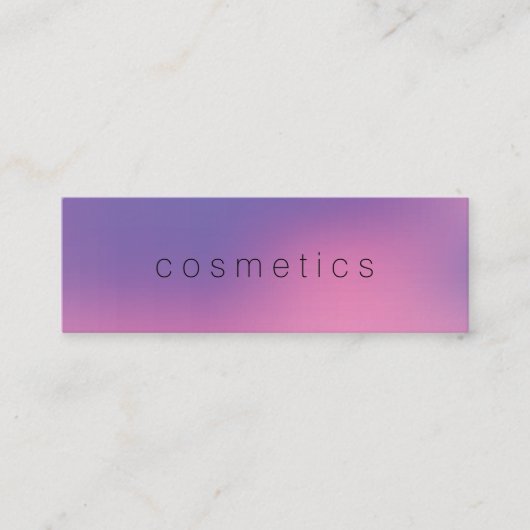 Modner minimalistisch gemengde achtergrond mini visitekaartje (Voorkant)