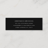 Modner minimalistisch gemengde achtergrond mini visitekaartje (Achterkant)