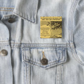 Modoc County Vierkante Button 5,1 Cm (In situ)