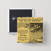 Modoc County Vierkante Button 5,1 Cm (Voorkant /achterkant)