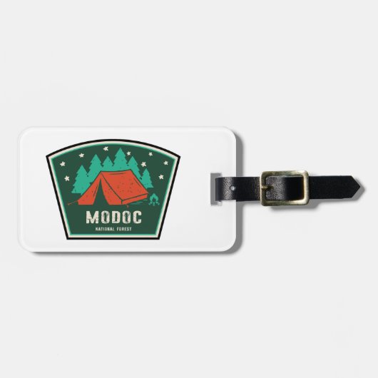 Modoc National Forest Camping Bagagelabel (Voorkant horizontaal)