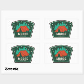 Modoc National Forest Camping Rechthoekige Sticker (Vel)