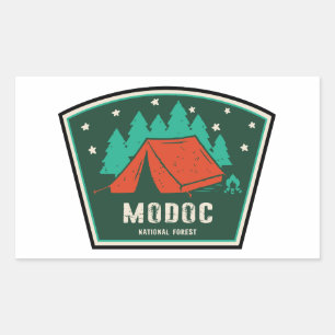 Modoc National Forest Camping Rechthoekige Sticker