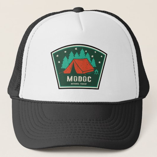 Modoc National Forest Camping Trucker Pet (Voorkant)