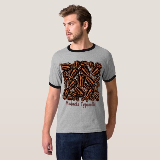 Modocia Typicalis fossieltrilobietzwerm T-shirt (Voorkant volledig)