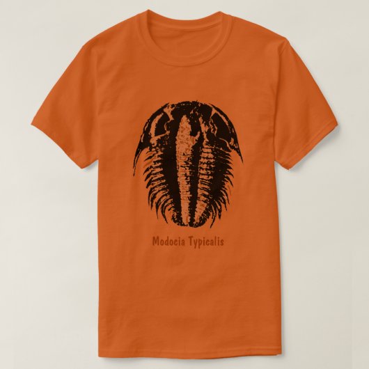 Modocia Typicalis Fossil Trilobite T-shirt (Design voorkant)