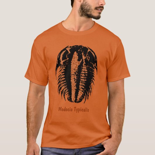 Modocia Typicalis Fossil Trilobite T-shirt (Voorkant)