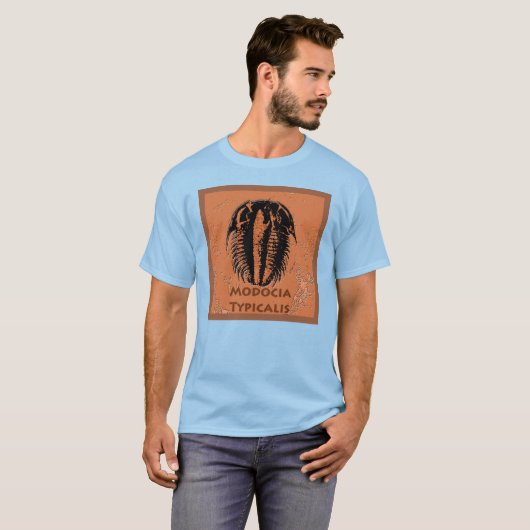 Modocia Typicalis Fossil Trilobite T-shirt (Voorkant volledig)