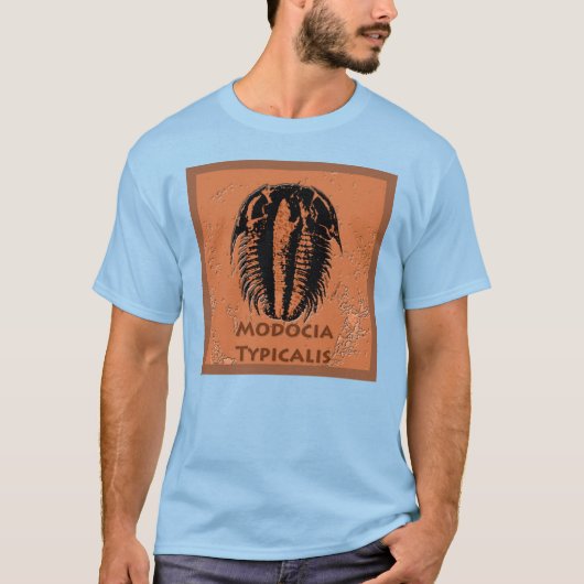 Modocia Typicalis Fossil Trilobite T-shirt (Voorkant)