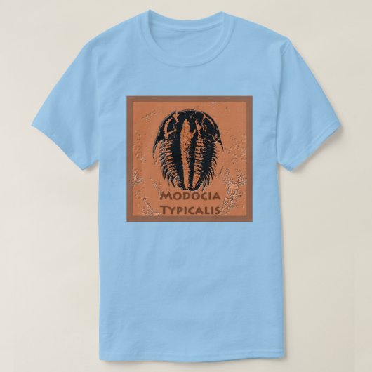 Modocia Typicalis Fossil Trilobite T-shirt (Design voorkant)