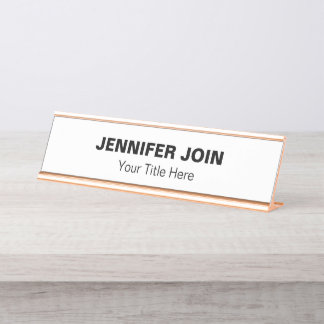 Modren Black and white Desk Name Bord Bureau Naambordje