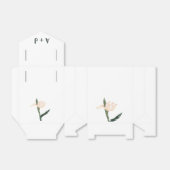 Modren blush pink floral bedankdoosjes (Uitgevouwen)