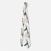 Modren blush pink floral stropdas (Achterkant)