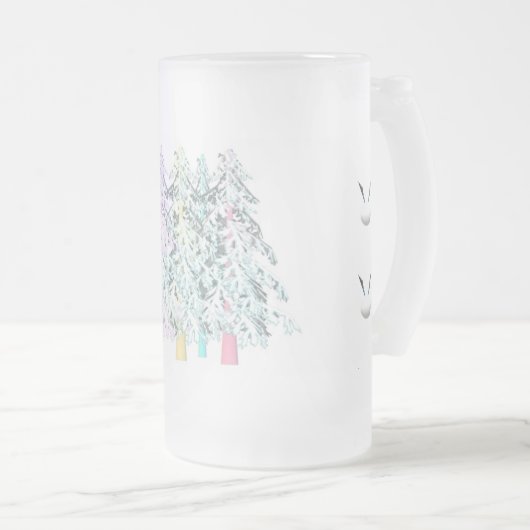 MODRN ART WHITE SILVER MINDER IS MEER MATGLAS BIERPUL (Voorkant rechts)