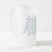 MODRN ART WHITE SILVER MINDER IS MEER MATGLAS BIERPUL (Voorkant links)