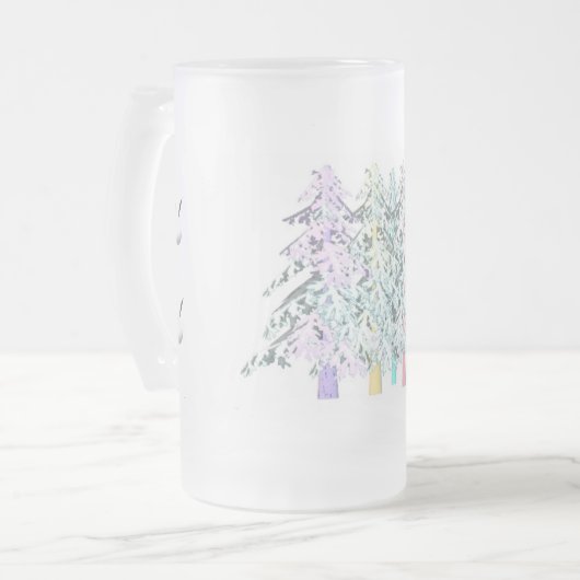 MODRN ART WHITE SILVER MINDER IS MEER MATGLAS BIERPUL (Voorkant links)