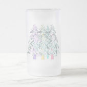 MODRN ART WHITE SILVER MINDER IS MEER MATGLAS BIERPUL (Center)