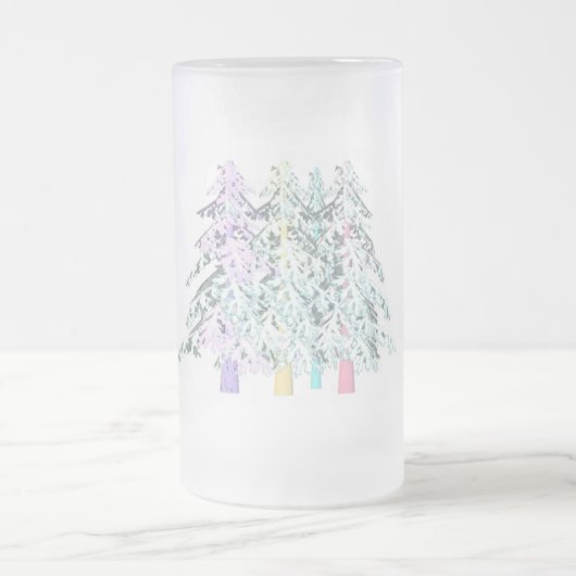 MODRN ART WHITE SILVER MINDER IS MEER MATGLAS BIERPUL (Center)