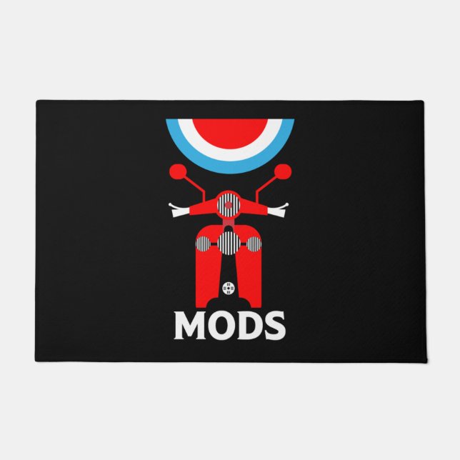 Mods - Mods en Rockers - Britse muziek Deurmat (Voorkant)