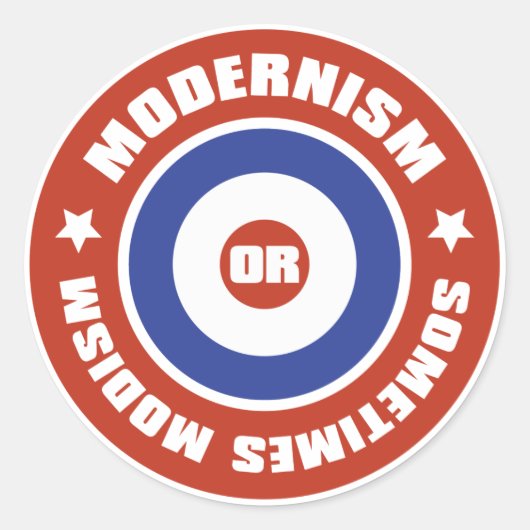 Mods Ronde Sticker (Voorkant)