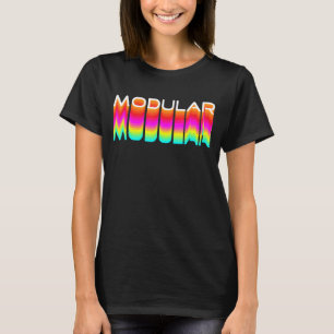 Modulair 80s Retro Analoge Synthwave Modular Synth T-shirt