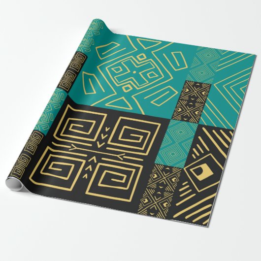 modulair Afrikaans Cadeaupapier (Uitgerold)