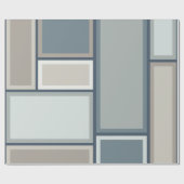 Modulair middelbaar modern geometrisch patroon cadeaupapier (Vlak)