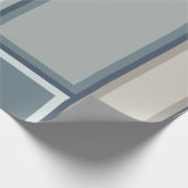 Modulair middelbaar modern geometrisch patroon cadeaupapier (Hoek)