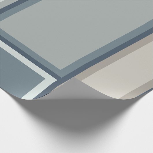 Modulair middelbaar modern geometrisch patroon cadeaupapier (Hoek)