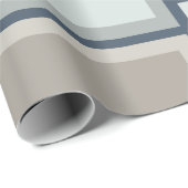 Modulair middelbaar modern geometrisch patroon cadeaupapier (Rol Hoek)