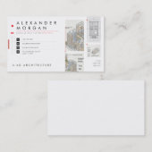 Modulair Rastersysteem Architect Visitekaart Visitekaartje (Voorkant / Achterkant)