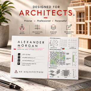 Modulair Rastersysteem Architect Visitekaart Visitekaartje