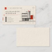 Modulair Rastersysteem Architect Visitekaartje (Voorkant / Achterkant)