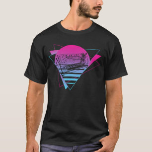 Modulair synthesizer Analoge Vaporwave T-shirt