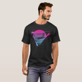 Modulair synthesizer Analoge Vaporwave T-shirt (Voorkant volledig)