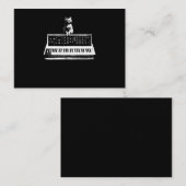 Modulair synthesizer Keyboard Music Producent Cat  Visitekaartje (Voorkant / Achterkant)