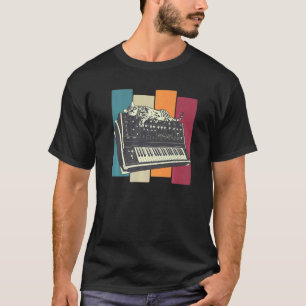 Modulair Synthesizer Keyboard Synthetisch Kat T-shirt