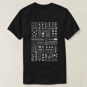 Modulair Synthesizer White T-shirt (Design voorkant)
