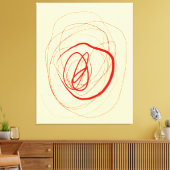 Modulaire lijn Stretched Canvas Afdrukken (Insitu (Woonkamer))