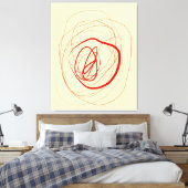 Modulaire lijn Stretched Canvas Afdrukken (Insitu (Slaapkamer))