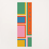 Modulaire retro Moderne geometrische gepersonalise Yogamat (Voorkant)