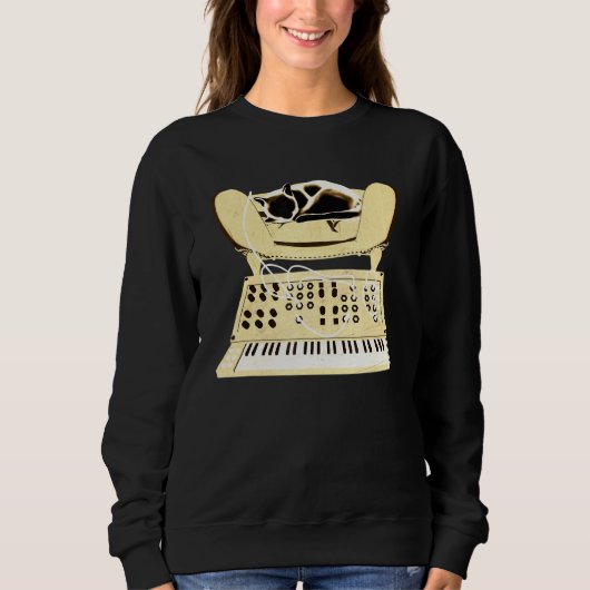 Modulaire Synthesizer Kat Trui (Voorkant)