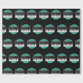 Modular Synthesizer Japanese Keyboard Vintage Cadeaupapier (Vlak)