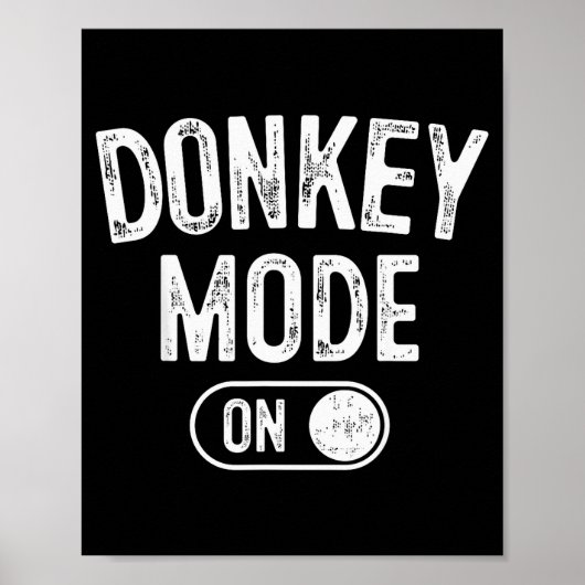 Modus Aan Kostuum Grappige Boeren Cadeau Falm Dier Poster (Voorkant)