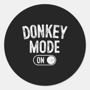 Modus Aan Kostuum Grappige Boeren Cadeau Falm Dier Ronde Sticker