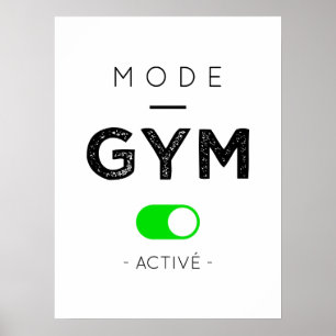 Modus actief gym poster