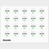 Modus actief gym ronde sticker (Vel)