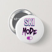 Modus-on-skiën Ronde Button 5,7 Cm (Voorkant /achterkant)