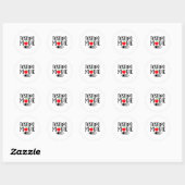 modus op de laatste dag van de schooltestdag leraa ronde sticker (Vel)
